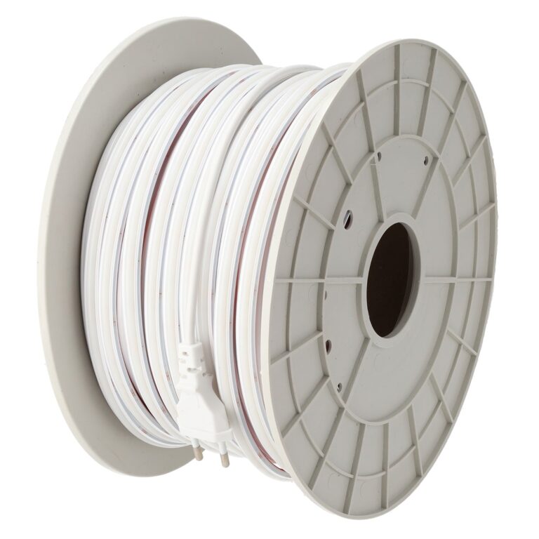 Tira Flexible LED 12W/M 230VAC 286LEDs/M SMD2025 1800Lm/M IP65 6000ºK 50 Metros