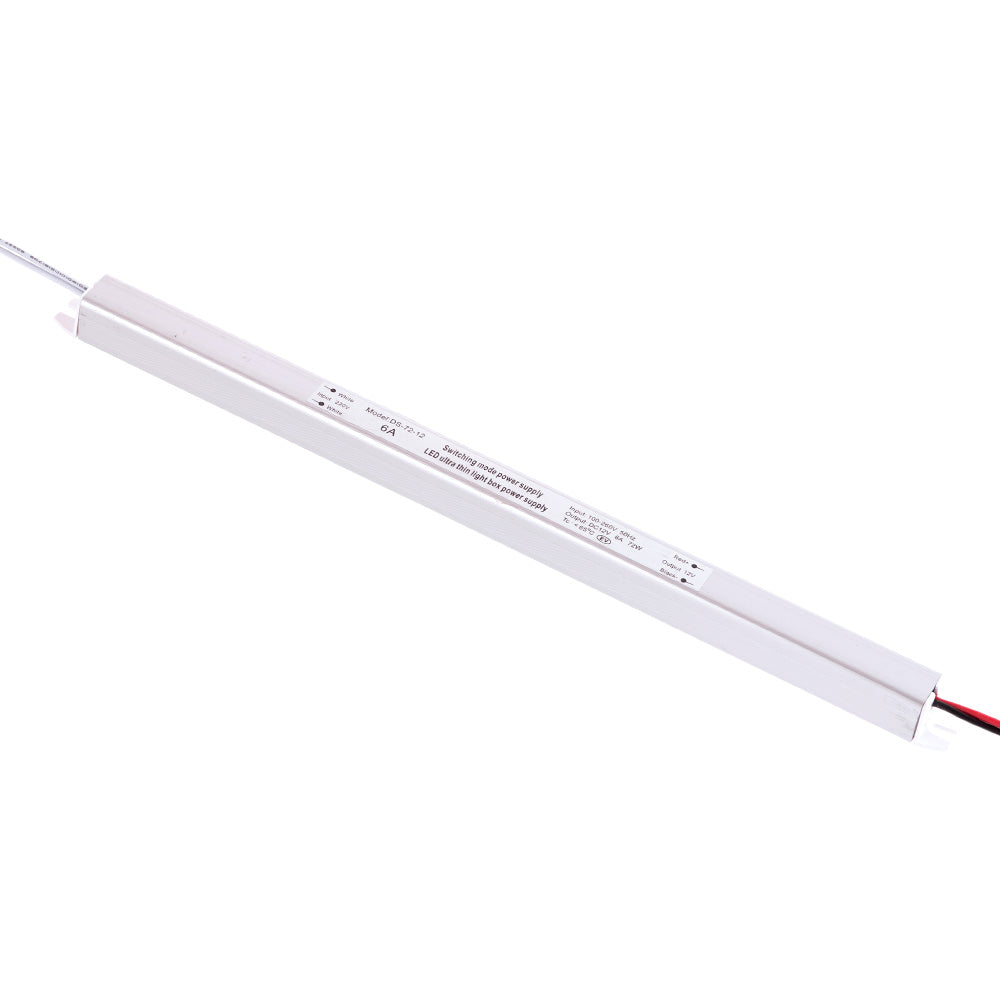 Transformador LED Ultrafina 72W 12VDC_110V-220V/AC IP20